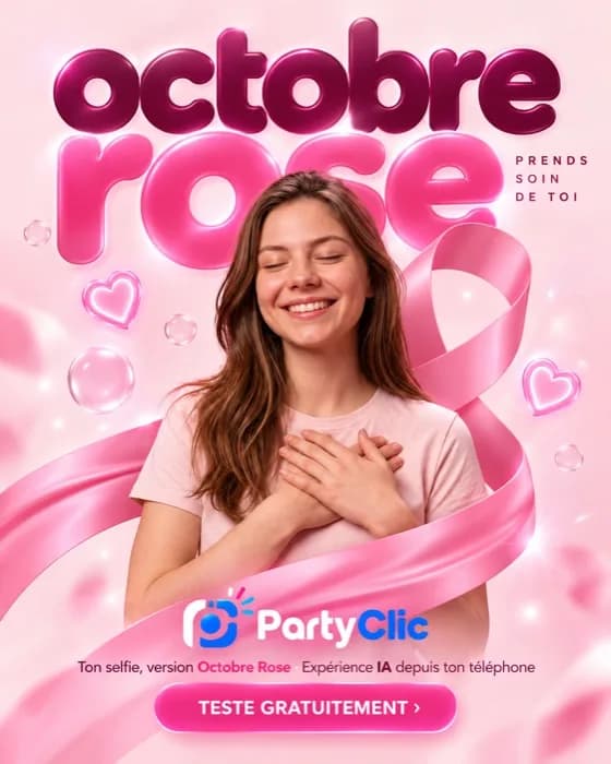 Visuel Octobre Rose, prends soin de toi